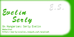 evelin serly business card